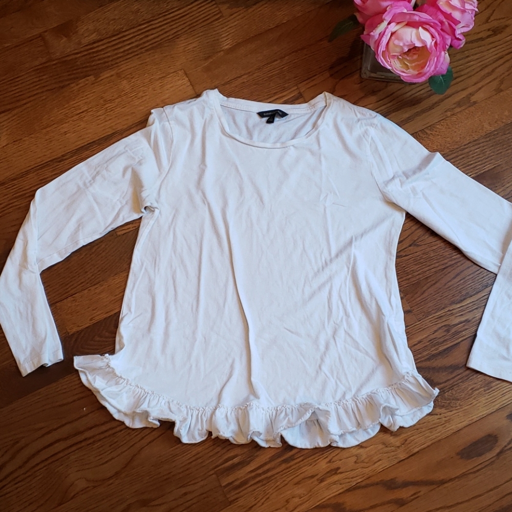 Banana Republic White Long Sleeve Shirt Size S